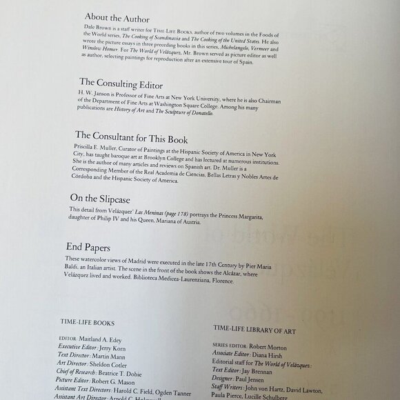 Vintage 1969 Time Life Library of Art World of VelasquezFamous Artists Slip Case - Picture 6 of 8